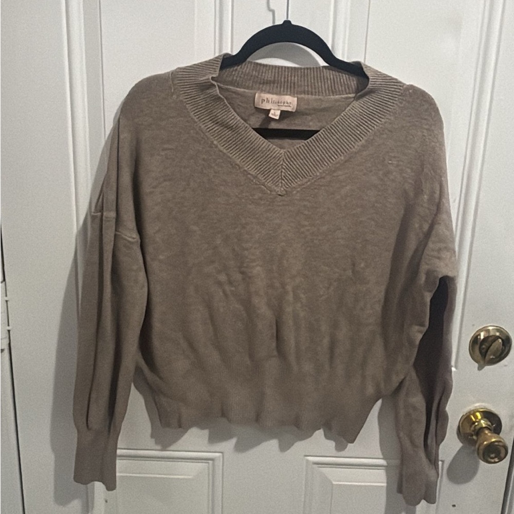 Philosophy Republic Clothing Taupe Knit Top